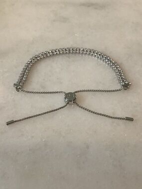 Swarovski Matrix Double-Row Adjustable Slider Bracelet, Brand New